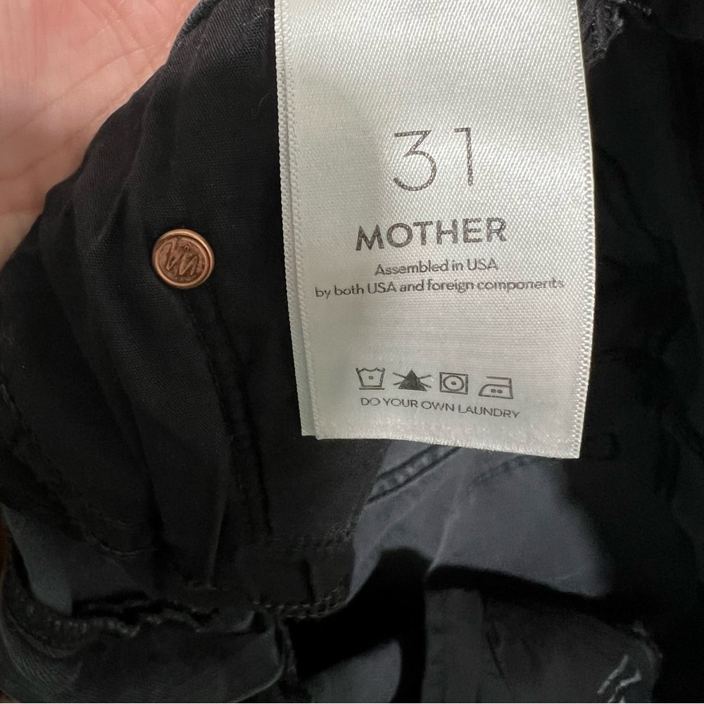 MOTHER The Insider Crop Step Gray Denim Jeans - Picture 5 of 5
